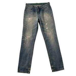 Roberto Cavalli Devils Large Vintage Y2k Jeans Slouchy Loose Straight Leg Denim